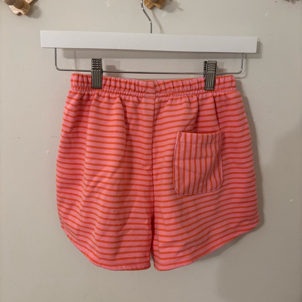 Women's Mid-Rise French Terry Pull-On Shorts - Wild Fable Pink Striped XS - Picture 4 of 6